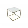 Kick Marble Side Table - White