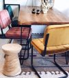 KICK IVY Tubular Frame Chair - Gold