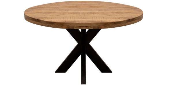 KICK DAX Industrial Round Dining Table - 140 cm