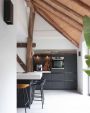KICK FINN Bar Stool Low - Velvet Black