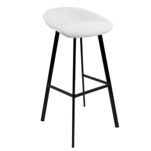 Kick bar stool Lily - White