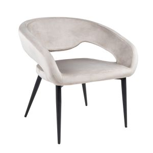 Kick armchair Lenn - Velvet Champagne