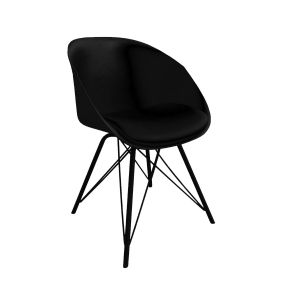 Kick Kuipstoel Metal Jax - Zwart 