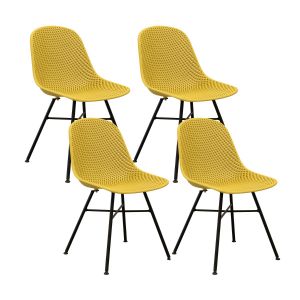 Set of 4 Kick Sol Garden Chair - Yellow
