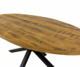 KICK LUKE Industrial Oval Dining Table - 180cm
