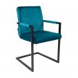 KICK JIM Armchair - Velvet Blue