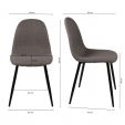 Kick Dining Chair Noor - Grey/Beige