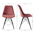 KICK Velvet Bucket Chair - Pink