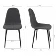 Kick Dining chair Mees - Dark Grey