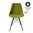 KICK Velvet Bucket Chair - Green