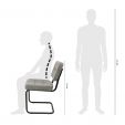 Kick Yves Tubular Frame Chair - Grey