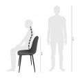 Kick Dining chair Mees - Dark Grey