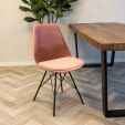 KICK Velvet Bucket Chair - Pink