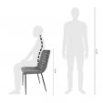 Kick Dining Chair Saar - Grey
