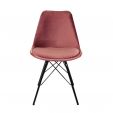 KICK Velvet Bucket Chair - Pink