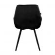 KICK KARL Velvet Dining Chair - Black