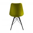 KICK Velvet Bucket Chair - Green