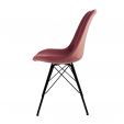 KICK Velvet Bucket Chair - Pink
