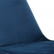 KICK Velvet Bucket Chair - Dark Blue