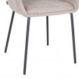 Kick dining chair Guus - Taupe