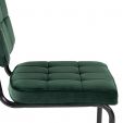 KICK IVY Tubular Frame Chair - Dark Green