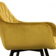 KICK KARL Velvet Dining Chair - Gold