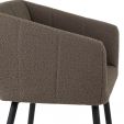 Kick dining chair Liv Bouclé - Brown