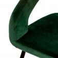 Kick Lenn Dining Chair - Velvet Dark Green