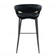 Kick bar stool Lenn - Velvet Black
