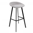 Kick bar stool Lily - Grey