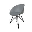 KICK JAX Metal Design Chair - Grey