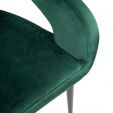 Kick armchair Lenn - Velvet Dark Green