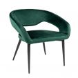 Kick armchair Lenn - Velvet Dark Green