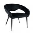 Kick armchair Lenn - Velvet Black