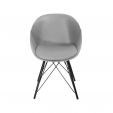 KICK JAX Metal Design Chair - Grey