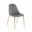 Kick Tara Design Chair Grey - Gold Frame
