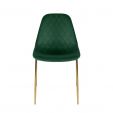 Kick Tara Design Chair Dark Green - Gold Frame