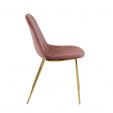 Kick Tara Design Chair Pink - Gold Frame