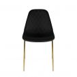 Kick Tara Design Chair Black - Gold Frame