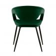 Kick Lenn Dining Chair - Velvet Dark Green
