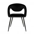 Kick Lenn Dining Chair - Velvet Black