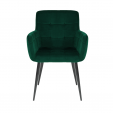 Kick Rev Dining Chair - Velvet Dark Green