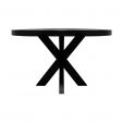 KICK DAX Industrial Round Dining Table - Black 120 cm