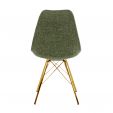 Kick Jens Bucket Chair Green - Gold Frame