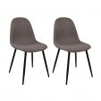 Set of 2 Kick Dining Chair Noor - Grey