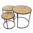 Kick Coffee Table set of 3 - Oak