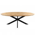 Kick Fishbone Oak Dining Table - Oval 240 cm