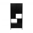 Kick wall cabinet Hugo Black - 90 cm