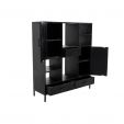 Kick wall cabinet Hugo Black - 120 cm