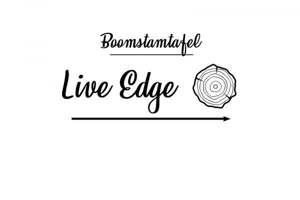 Tafel Banner Boomstamtafel Live Edge